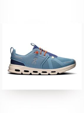 On Running Sky Light Blue Running Shoes with Orange Laces
